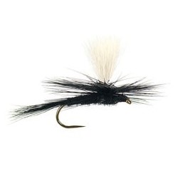 Barbless Flies Parachute Black Gnat BL $2.50