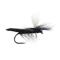 Barbless Flies Parachute Caddis Black BL $2.50
