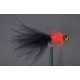 Lures Long Shank Black & Red Leadhead $2.50
