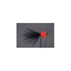 Lures Long Shank Black & Red Leadhead $2.50