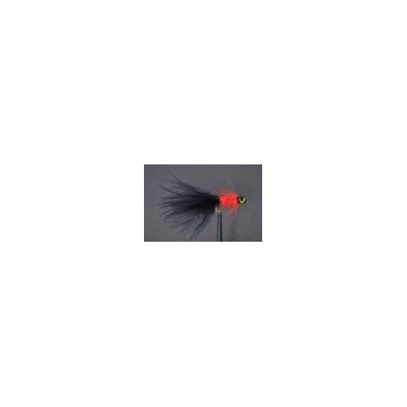 Lures Long Shank Black & Red Leadhead $2.50