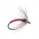 Barbless Flies Red Metallic Soft Hackles Spider BL $2.50