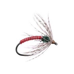 Barbless Flies Red Metallic Soft Hackles Spider BL $2.50