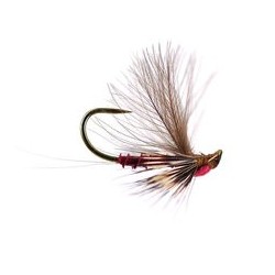 Barbless Flies Reversed Claret Quill BL $2.50