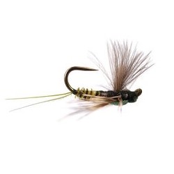 Barbless Flies Reversed Olive Quill BL $2.50