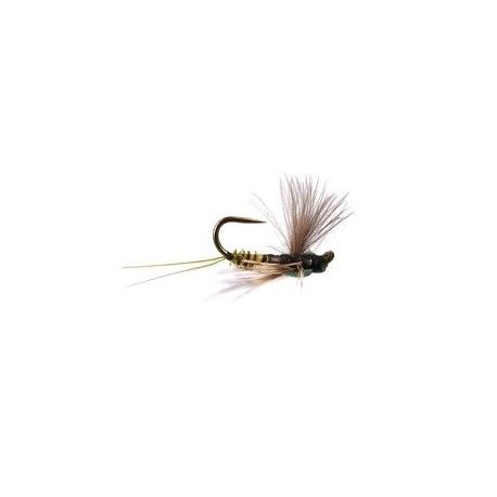 Barbless Flies Reversed Olive Quill BL $2.50