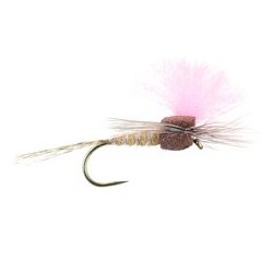 Barbless Flies Salmon Tan High Viz Paradream BL $2.50