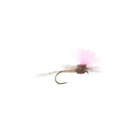 Barbless Flies Salmon Tan High Viz Paradream BL $2.50