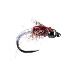 Barbless Flies White Pearl Nymph BH BL $2.50