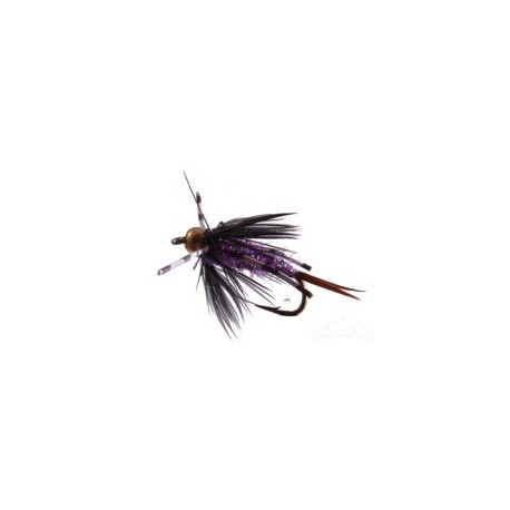 Beaded Nymphs Batman Nymph Bead Head Purple $2.50