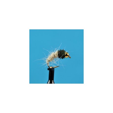 Beaded Nymphs Bead Head Caddis Cream $2.50