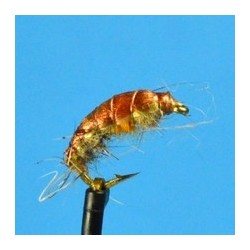 Beaded Nymphs Bead Head Czech Nymph Orange Back $2.50