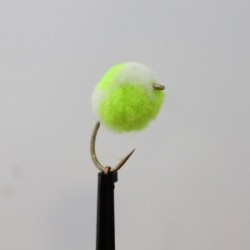 Blobs white and chartreuse egg $2.50