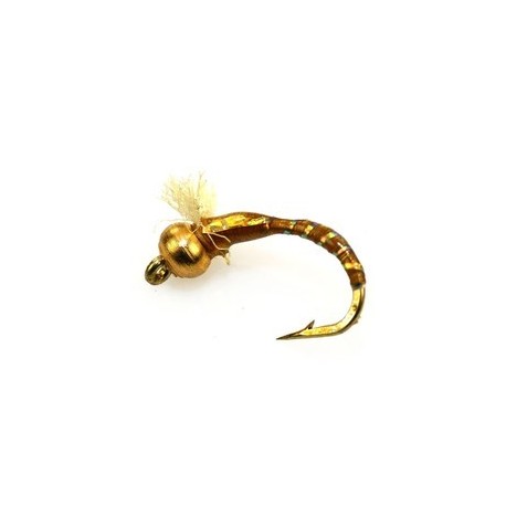 Buzzer 3D Glass Epoxy Bead Head Nymph Brown $2.50