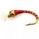 Buzzer 3D Glass Epoxy Bead Head Nymph Red $2.50