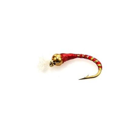 Buzzer 3D Glass Epoxy Bead Head Nymph Red $2.50