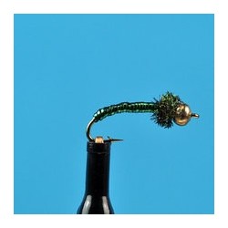Beaded Nymphs Bead Head Disco Midge green $2.50