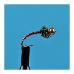 Beaded Nymphs Bead Head Disco Midge Red $2.50