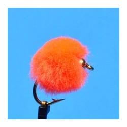 Beaded Nymphs Bead Head Egg Orange $2.50