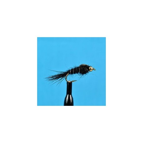 Beaded Nymphs Bead Head Hare's Ear Black $2.50