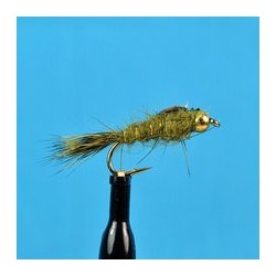 Beaded Nymphs Bead Head Hare's Ear Olive $2.50