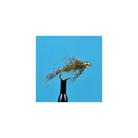 Beaded Nymphs Bead Head Hares Ear Soft Hackle Olive $2.50
