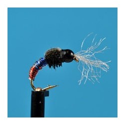 Beaded Nymphs Bead Head High Voltage Red Butt $2.50