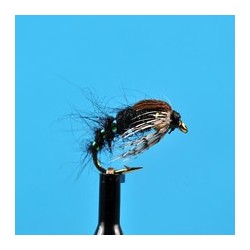 Beaded Nymphs Bead Head Holy Grail Hares Ear Black $2.50