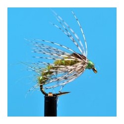 Beaded Nymphs Bead Head Holy Grail Hares Ear Olive $2.50