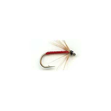 Nymphs red soft hackle button $2.50