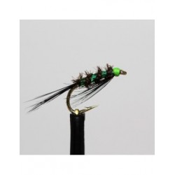 Nymphs black green glow head diawl bach $2.34