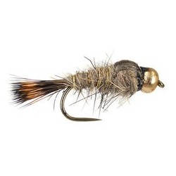 Barbless Flies BH Gr Hares Ear BL $2.50