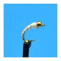 Beaded Nymphs Bead Head Midge Cream $2.50