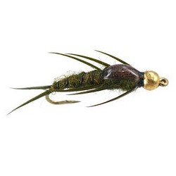 Beaded Nymphs Bead Head Olive Epoxy Stonefly $2.50