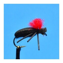 Terrestrials Hi Vis Parachute Foam Beetle $3.00