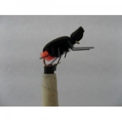 Terrestrials black orange butt foam beetle $3.00