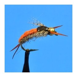 Beaded Nymphs Bead Head Orange Back Yellow Sally $2.50