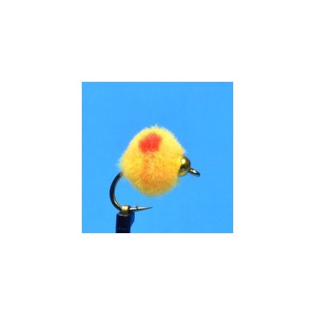 Beaded Nymphs Bead Head Orange W Red Spot $2.50