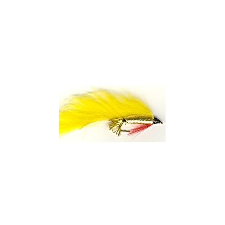Streamers yellow zonker button $2.50