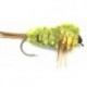 Streamers olive yellow montana button $2.50