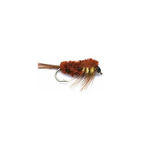 Streamers brown yellow montana button $2.50