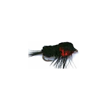 Streamers black red montana button $2.50