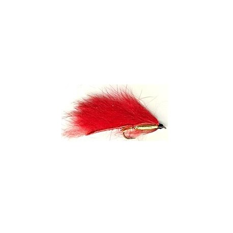 Streamers red zonker button $2.50