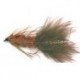 Streamers brown woolly bugger button $2.50