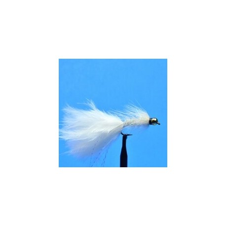Streamers Bead Head Woolly Bugger White Krystal Flash $2.50
