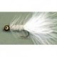 Streamers deepwater white woolly bugger button $2.50