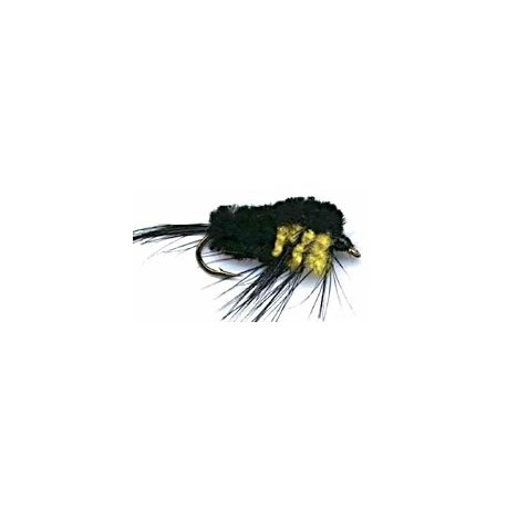 Streamers black yellow montana button $2.50