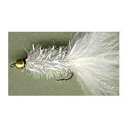 Streamers white crystal woolly bugger button $2.50