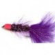 Streamers purple egg sucking woolly bugger button $2.50