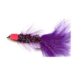Streamers purple egg sucking woolly bugger button $2.50